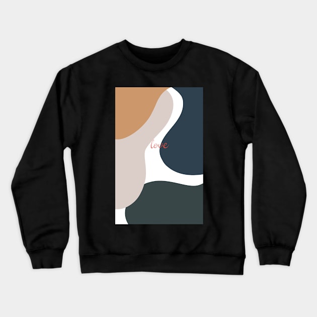 Love abstract designs Crewneck Sweatshirt by Holailustra